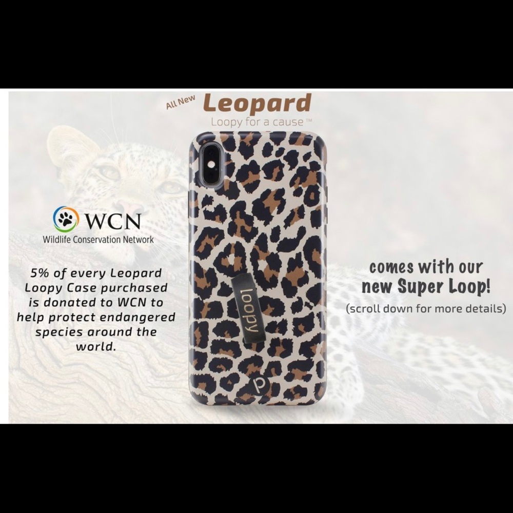 Loopy Leopard XS max phone case